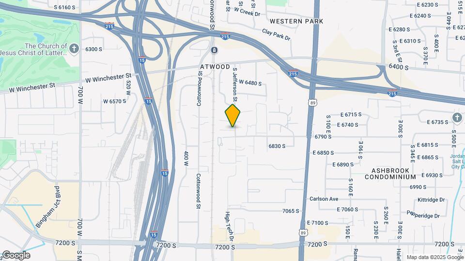 6582 S Jefferson St Map and Location Details