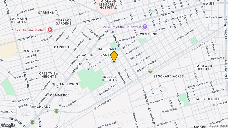 606 Burleson St Map and Location Details