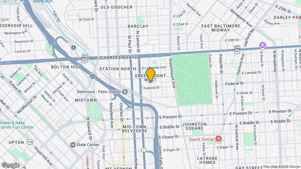 1815 Guilford Ave Map and Location Details