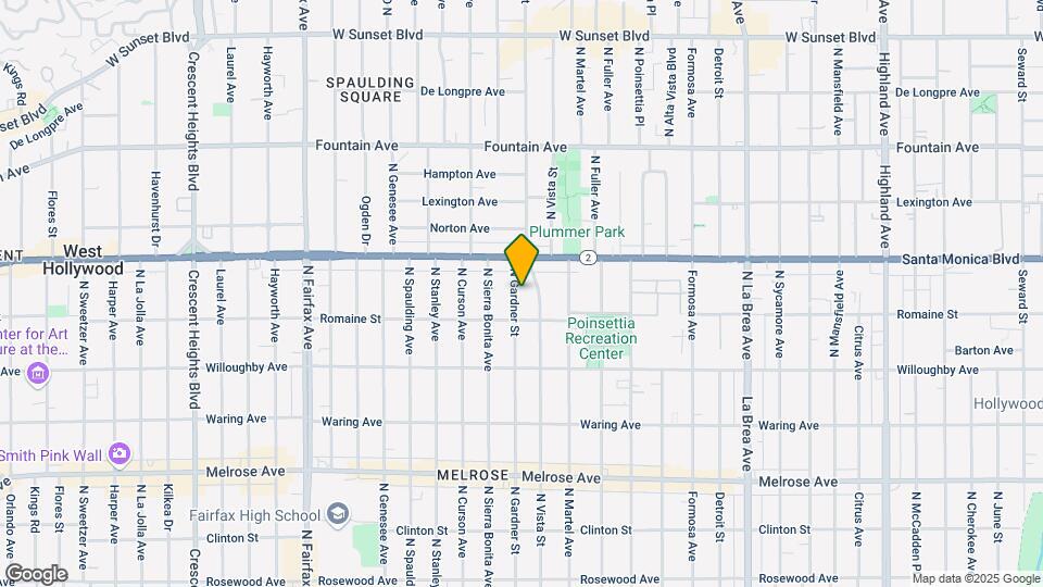 1032 N Gardner St, Unit 4g Map and Location Details