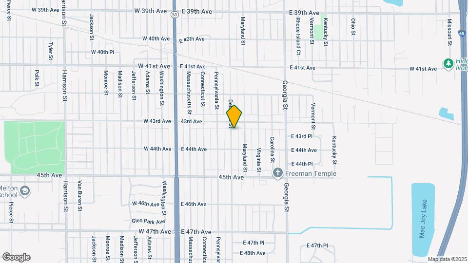 4335 Delaware St Map and Location Details
