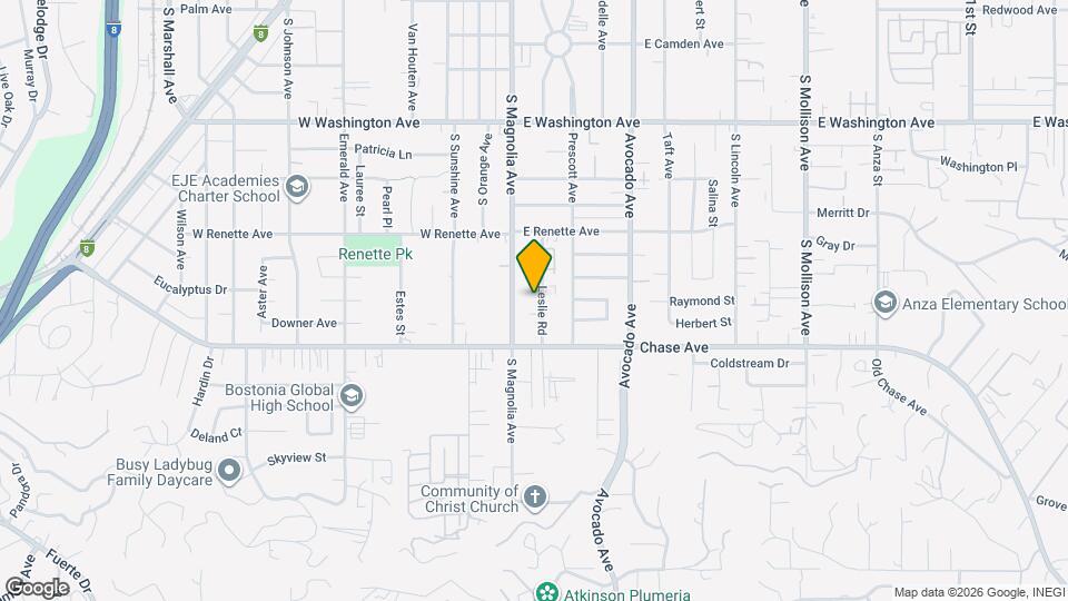 1016 Leslie Rd Map and Location Details