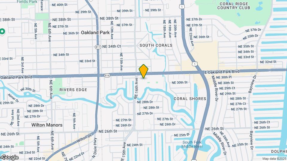 3050 NE 16th Ave Map and Location Details
