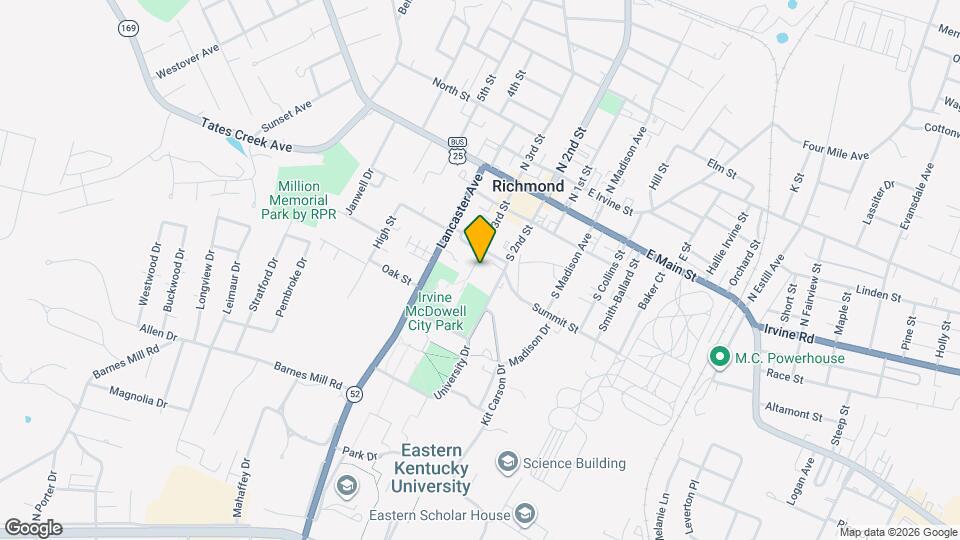 321 S 3rd St Map and Location Details