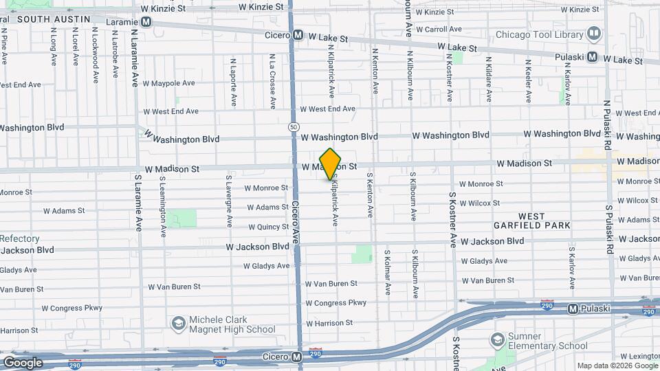 4704 W Monroe St Map and Location Details