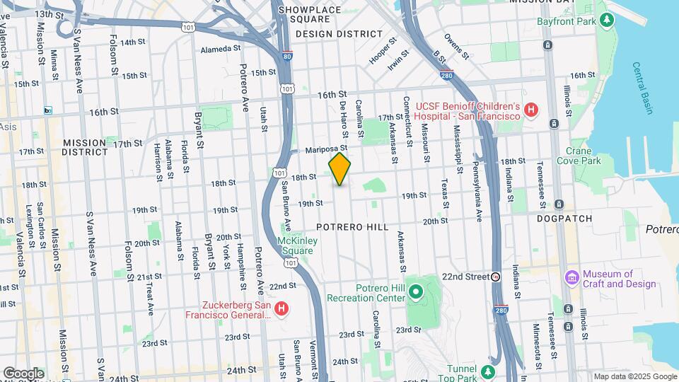 657 Rhode Island St Map and Location Details