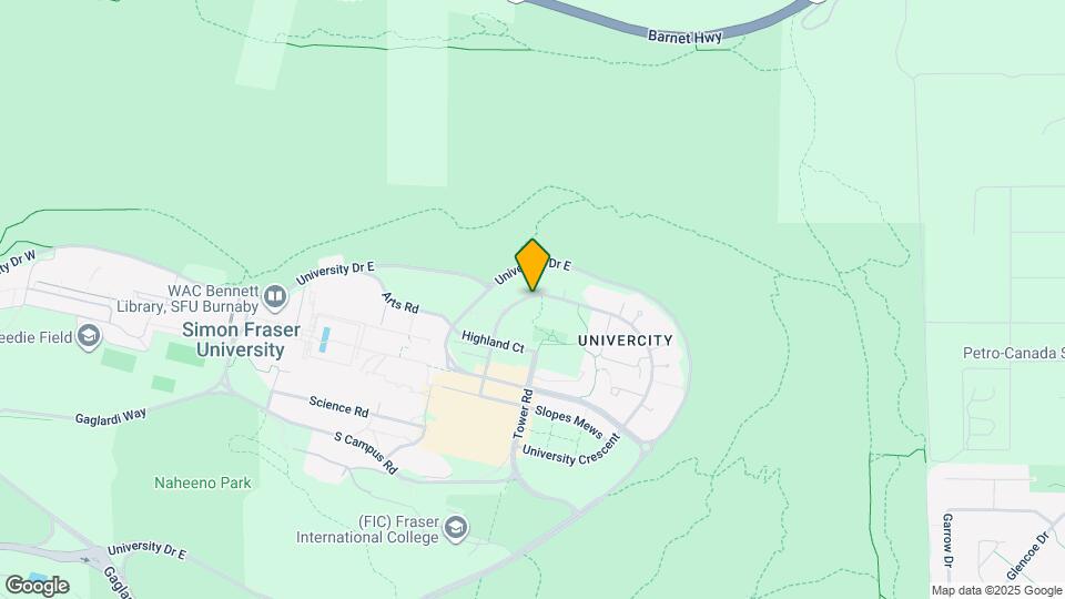 8761 University Cres Map and Location Details