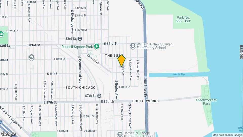 8444 S Buffalo Ave, Unit 2 Mapa y Detalles de la Ubicación