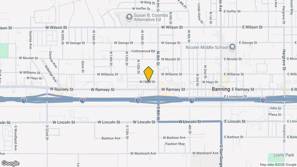 918 W Hays St Mapa y Detalles de la Ubicación
