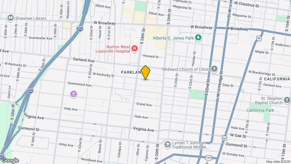 2710 W Kentucky St Map and Location Details