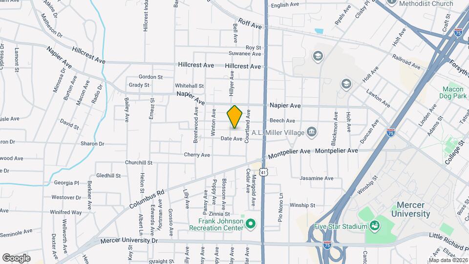 1260 Hillyer Ave Mapa y Detalles de la Ubicación