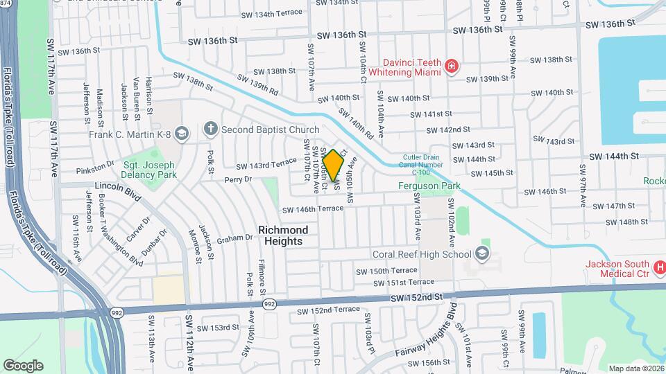 14544 SW 105th Ct Map and Location Details