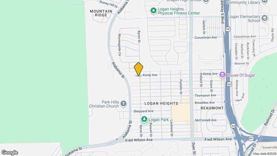 6121 Byron St Map and Location Details