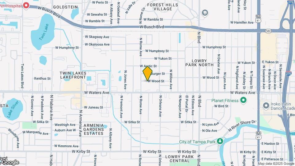 1422 W Wood St Map and Location Details