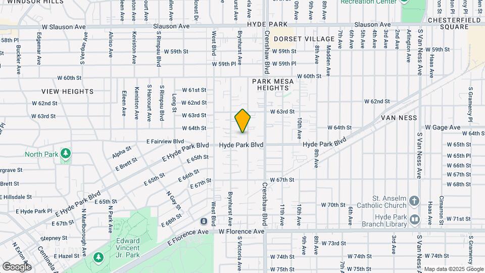 6421 Victoria Ave Map and Location Details