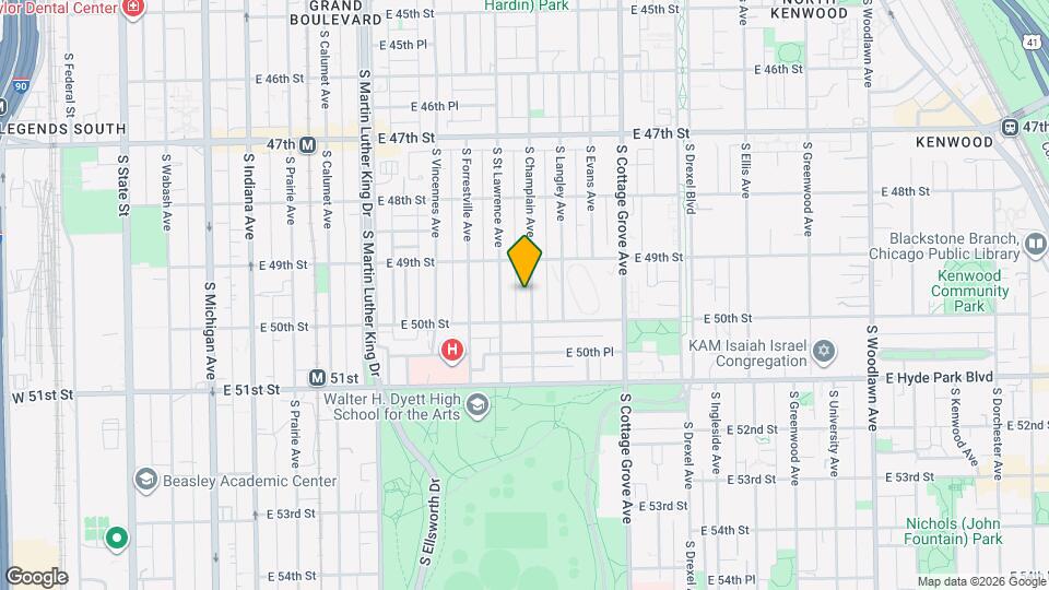 4936 S Champlain Ave Map and Location Details