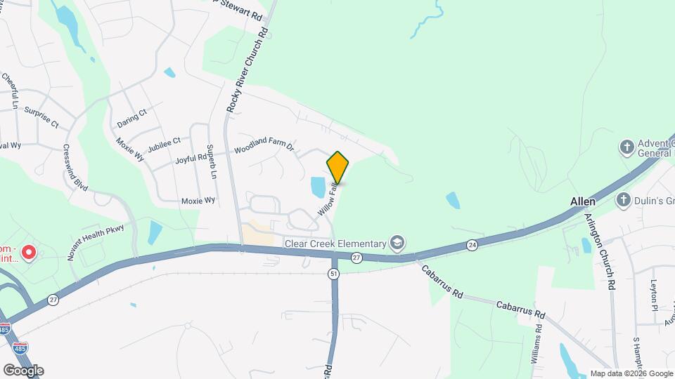 13503 Willow Falls Rd Map and Location Details