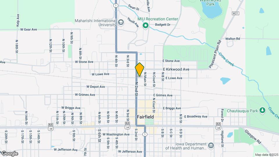 104 W Lowe Ave Map and Location Details
