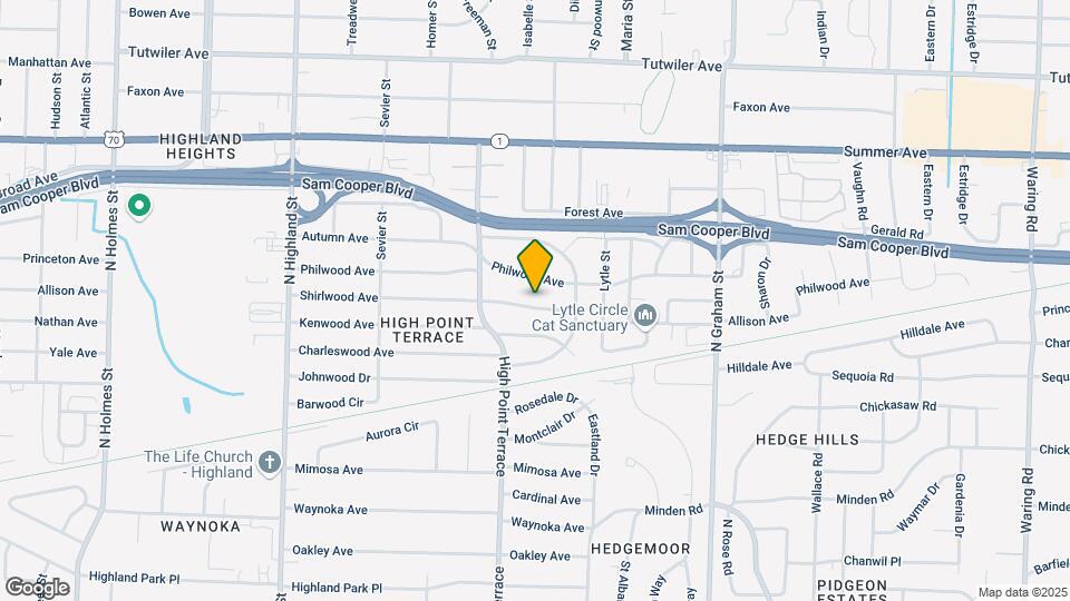 3780 Shirlwood Ave Map and Location Details