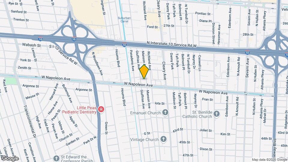 2112 Manson Ave Map and Location Details