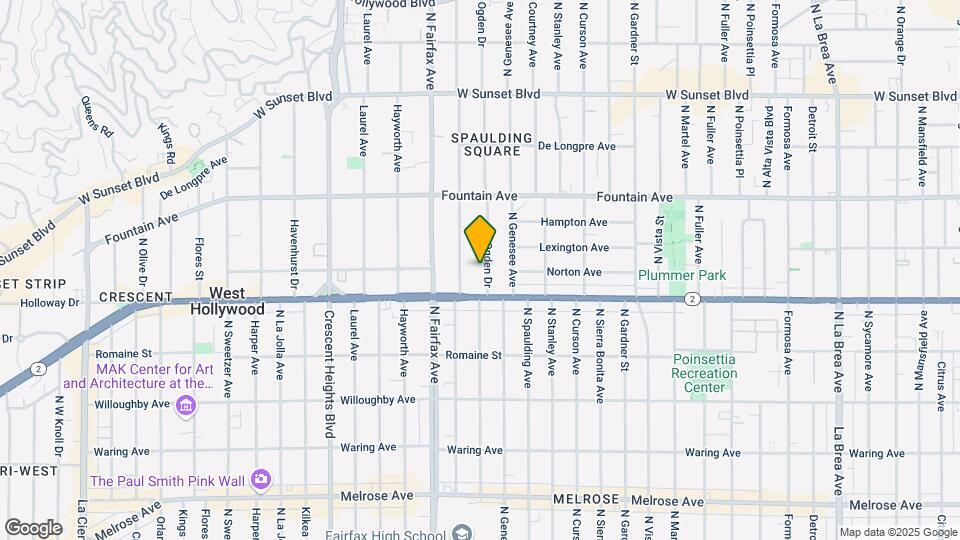 1135 N Ogden Dr Map and Location Details