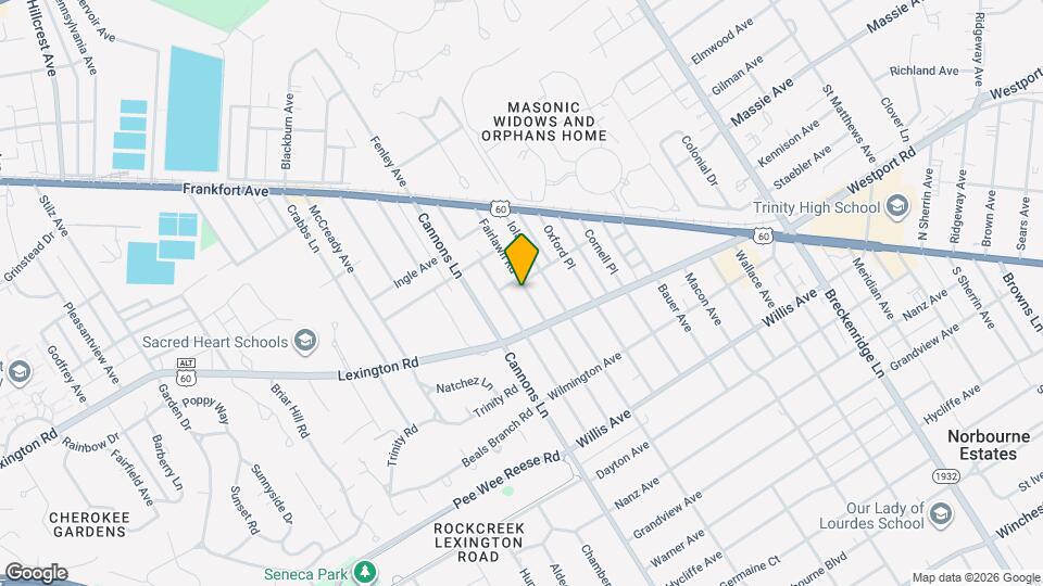 304 Fairlawn Rd Map and Location Details