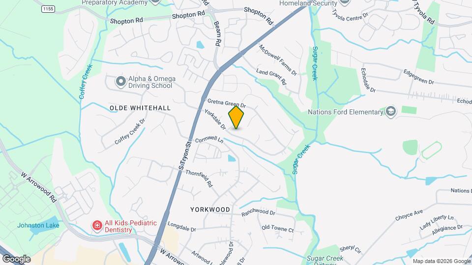 1118 Yorkdale Dr Map and Location Details