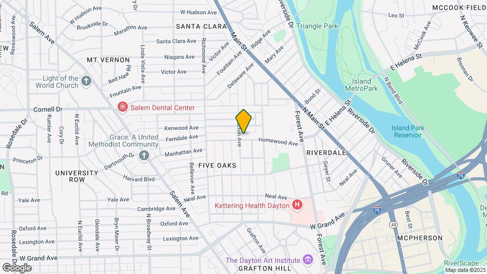 521 Homewood Ave Map and Location Details
