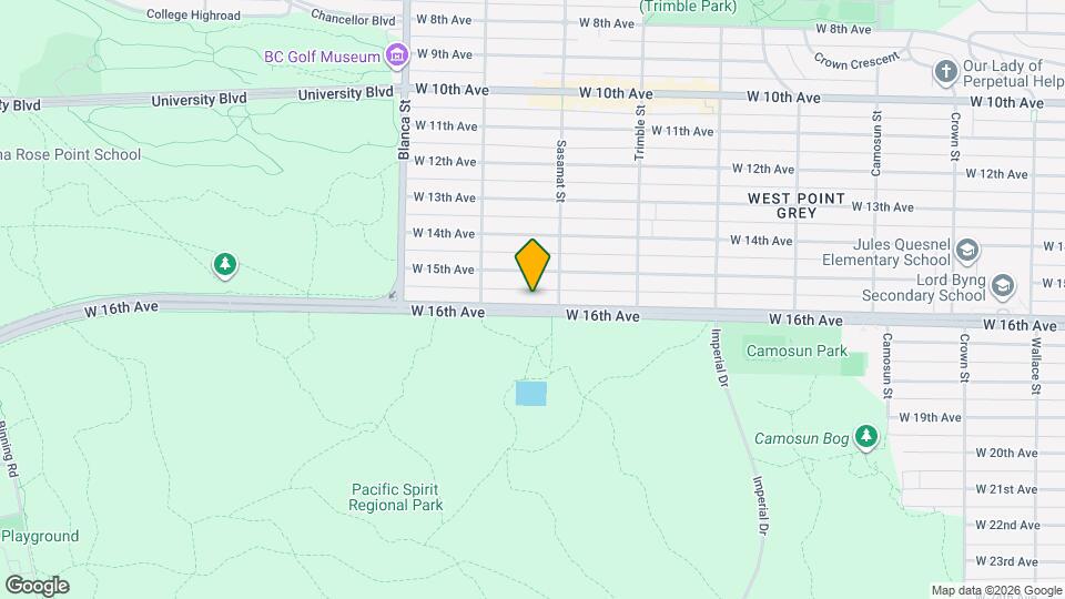 4533 W 16th Ave Map and Location Details