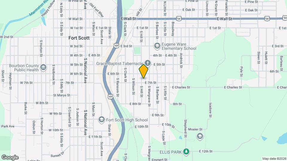 623 S Hill St Map and Location Details