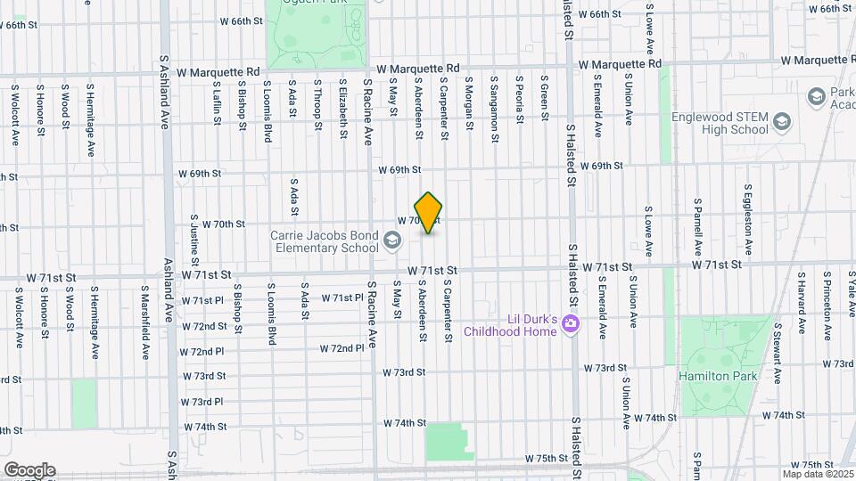 7023 S Aberdeen St, Unit Unit-2 Map and Location Details