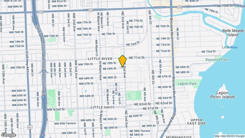 6864 NE 2nd Ave-Unit -2 Map and Location Details
