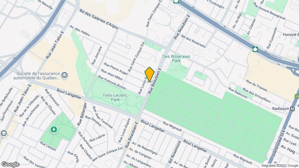 6855-6859 Beaubien Rue E Map and Location Details