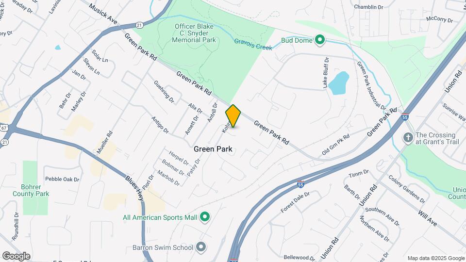 9441 Green Park Gardens Dr, Unit E Map and Location Details