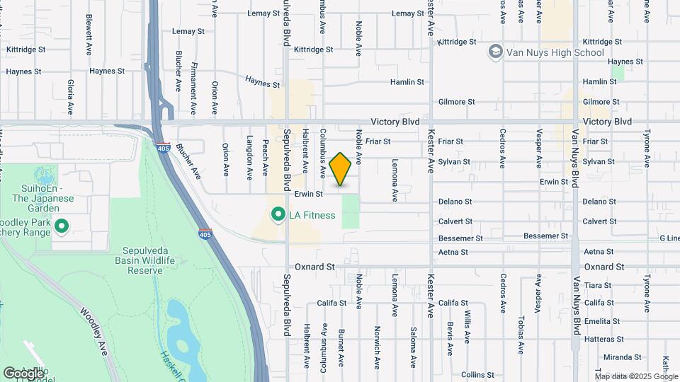 15133 Erwin St Map and Location Details