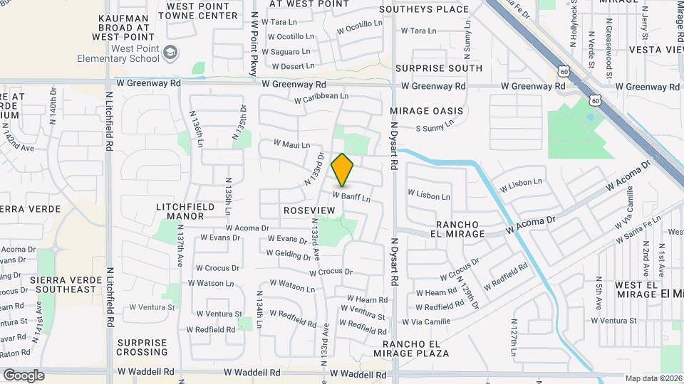 13234 W Banff Ln Map and Location Details