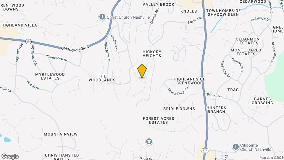 5948 Woodlands Ave Map and Location Details