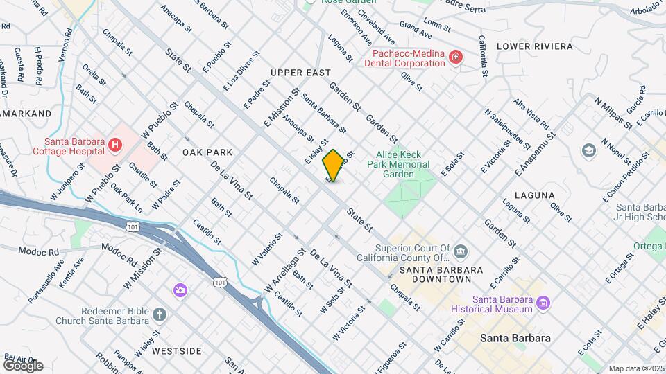 1628 State St Mapa y Detalles de la Ubicación