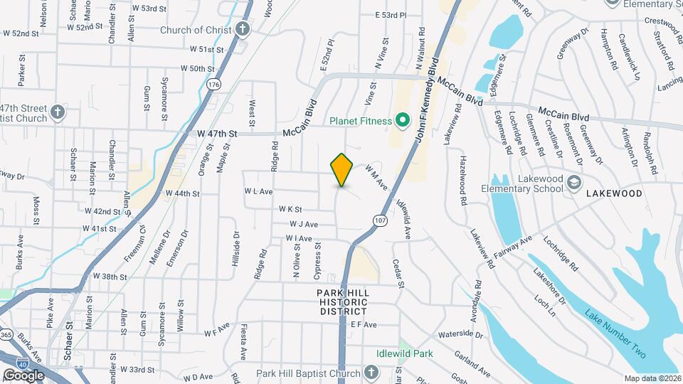 4216 N Locust St, Unit 4216 North Locust Mapa y Detalles de la Ubicación