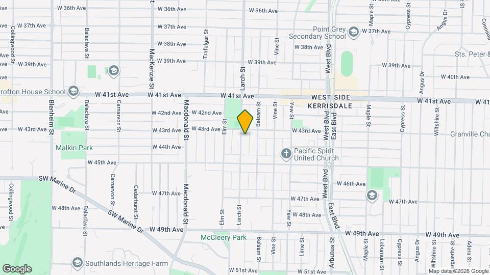 5938 Larch St Map and Location Details