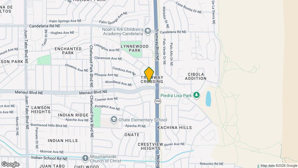 12501 Menaul Blvd NE Map and Location Details
