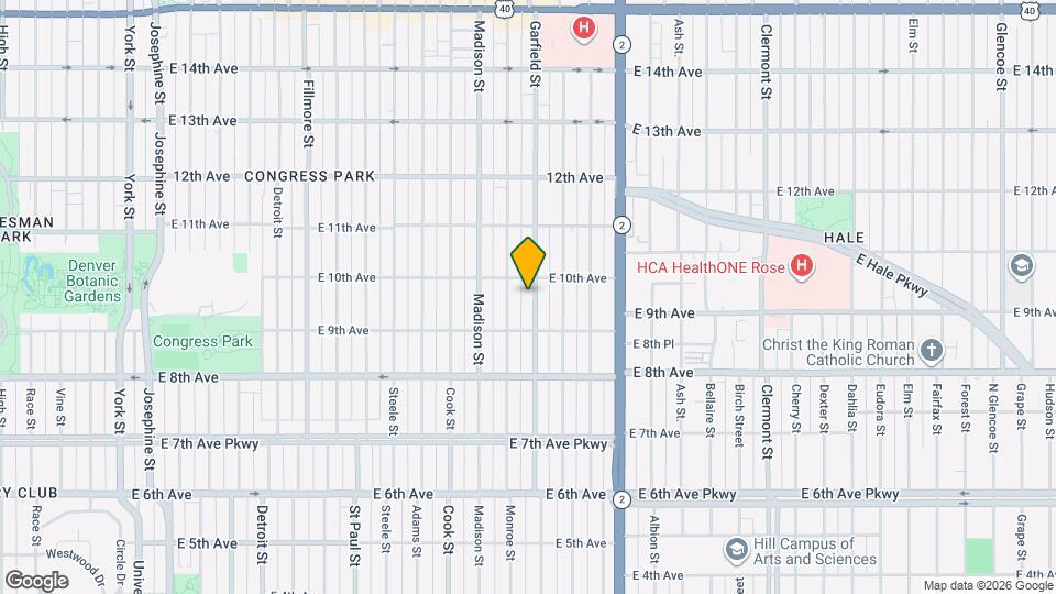 953 Garfield St Map and Location Details