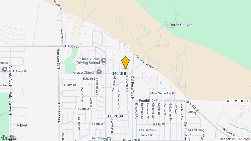 3920 El Camino Dr Mapa y Detalles de la Ubicación