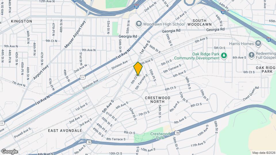 5409 5th Ct S Map and Location Details