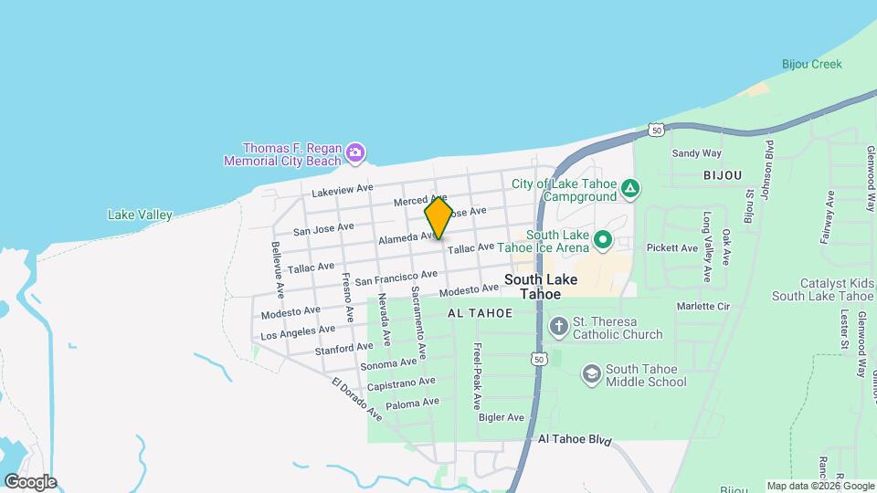 889 Tallac Ave Map and Location Details