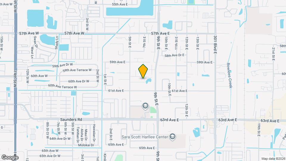 621 60th Ave Dr E Map and Location Details