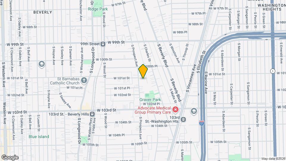 10109 S Prospect Ave Map and Location Details