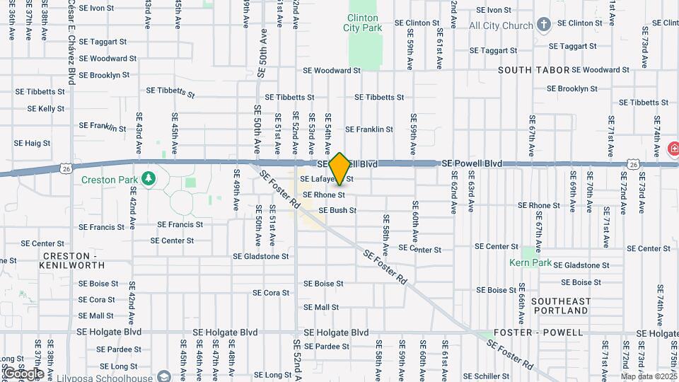 5429 SE Rhone St Map and Location Details