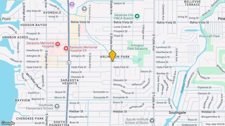 2408 Hillview St Map and Location Details