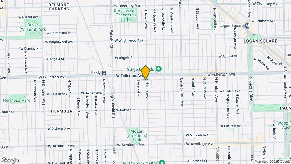 2334 N Hamlin Ave Map and Location Details